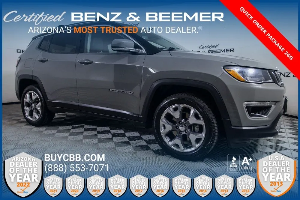 Gray 2021 Jeep Compass Limited for sale in Scottsdale, AZ