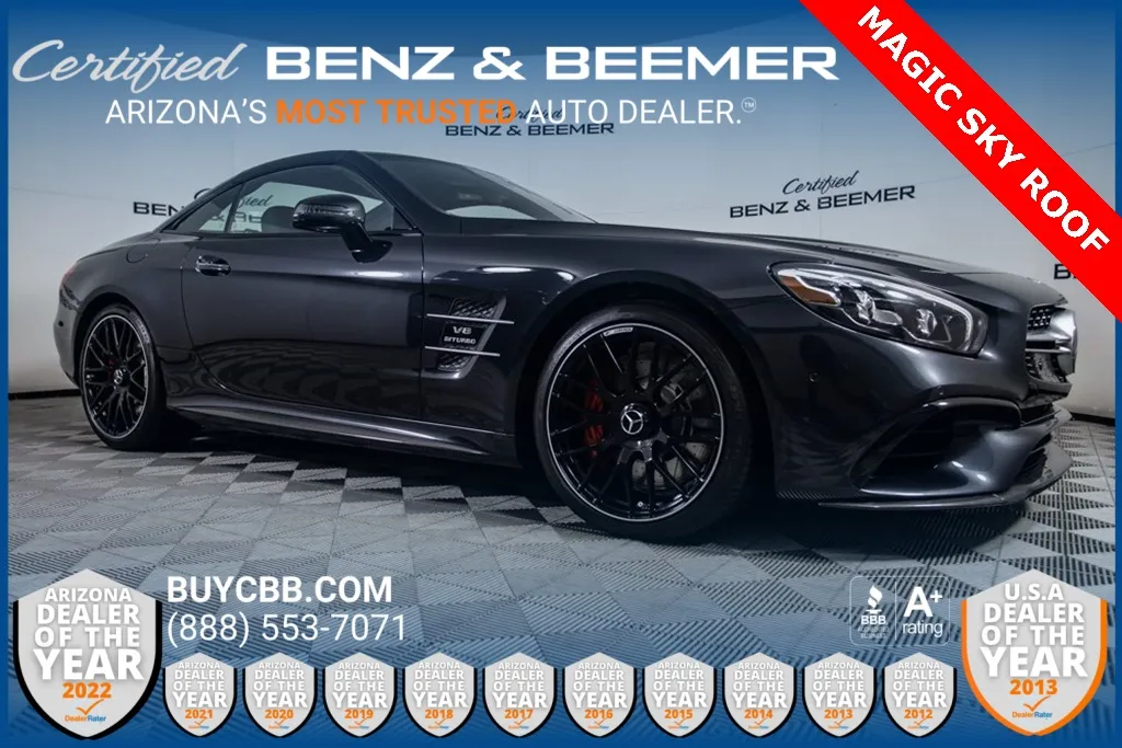 Gray 2017 Mercedes-Benz SL-Class SL 63 AMG for sale in Scottsdale, AZ