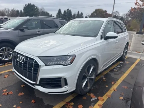 White 2020 Audi Q7 55 Prestige for sale in Brighton, MI
