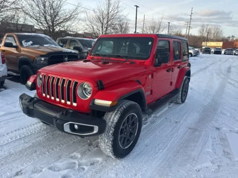Red 2018 Jeep Wrangler Unlimited Sahara for sale in Brighton, MI
