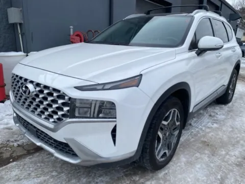 White 2022 Hyundai Santa Fe Hybrid SEL Premium for sale in Brighton, MI