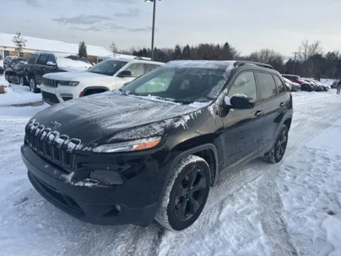 Black 2015 Jeep Cherokee Latitude for sale in Brighton, MI