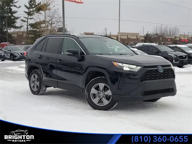 Black 2022 Toyota RAV4 Hybrid XLE for sale in Brighton, MI