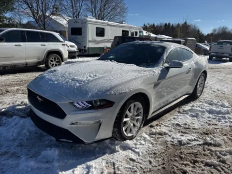 White 2018 Ford Mustang EcoBoost Premium for sale in Brighton, MI
