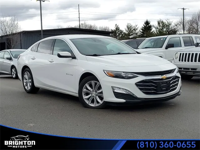 White 2020 Chevrolet Malibu LT for sale in Brighton, MI