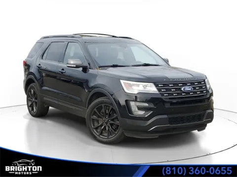 Black 2017 Ford Explorer XLT for sale in Brighton, MI