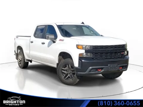 White 2020 Chevrolet Silverado 1500 Custom Trail Boss for sale in Brighton, MI