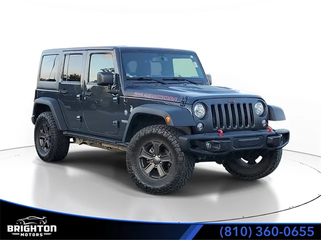 Gray 2018 Jeep Wrangler JK Unlimited Rubicon for sale in Brighton, MI