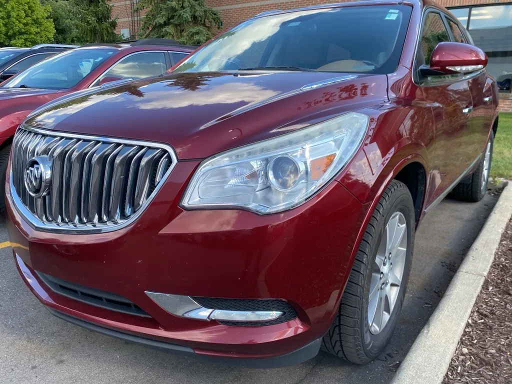 Red 2015 Buick Enclave Leather Group for sale in Wixom, MI
