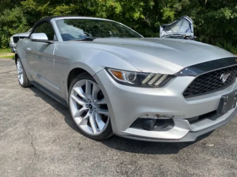 Silver 2015 Ford Mustang EcoBoost Premium for sale in Wixom, MI