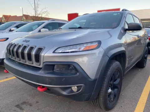 Silver 2016 Jeep Cherokee Trailhawk for sale in Wixom, MI