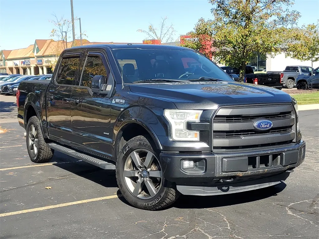 Black 2015 Ford F-150 Lariat for sale in Wixom, MI