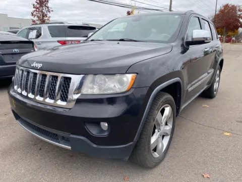 Black 2012 Jeep Grand Cherokee Overland for sale in Wixom, MI