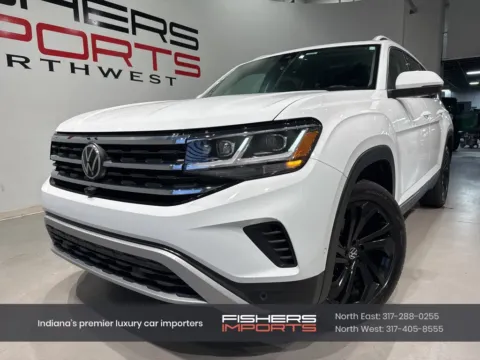 White 2021 Volkswagen Atlas SEL Premium for sale in Indianapolis, IN