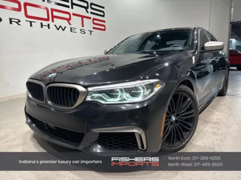 Black 2018 BMW 5 Series M550i xDrive for sale in Indianapolis, IN