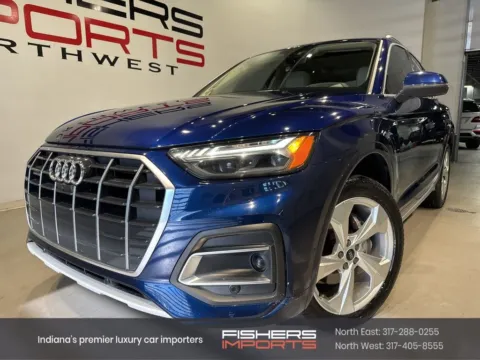 Blue 2021 Audi Q5 45 Prestige for sale in Indianapolis, IN