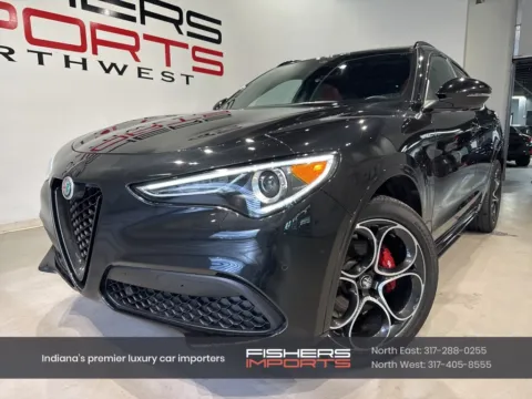 Black 2023 Alfa Romeo Stelvio Veloce for sale in Indianapolis, IN