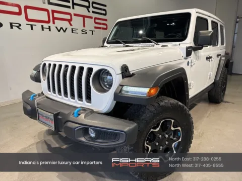 Orange 2021 Jeep Wrangler Unlimited Rubicon 4xe for sale in Indianapolis, IN