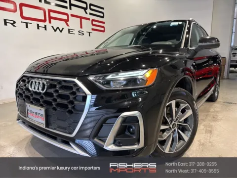 Black 2023 Audi Q5 45 S line Premium for sale in Indianapolis, IN