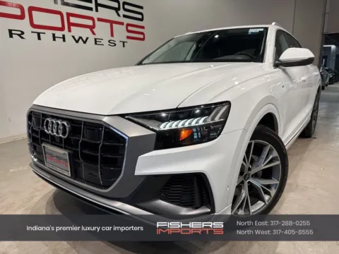 White 2023 Audi Q8 55 Premium Plus for sale in Indianapolis, IN