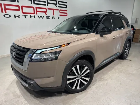 Photos of 2023 Nissan Pathfinder Platinum for sale in Indianapolis, IN at Fishers Imports - North West