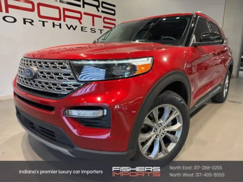 Red 2023 Ford Explorer Limited for sale in Indianapolis, IN