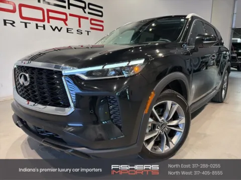 Black 2023 INFINITI QX60 LUXE for sale in Indianapolis, IN