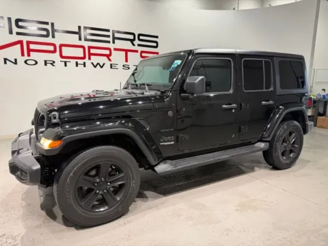 Photos of 2022 Jeep Wrangler Unlimited Sahara for sale in Indianapolis, IN at Fishers Imports - North West