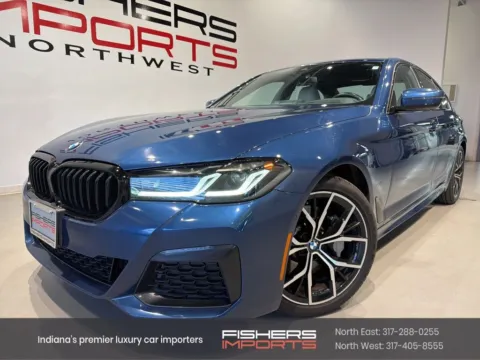 Blue 2022 BMW 5 Series 530i xDrive for sale in Indianapolis, IN