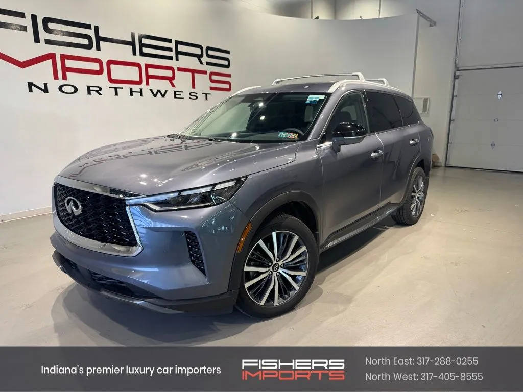 Blue 2023 INFINITI QX60 Sensory for sale in Indianapolis, IN