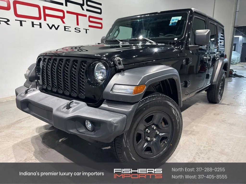 Black 2024 Jeep Wrangler Sport for sale in Indianapolis, IN