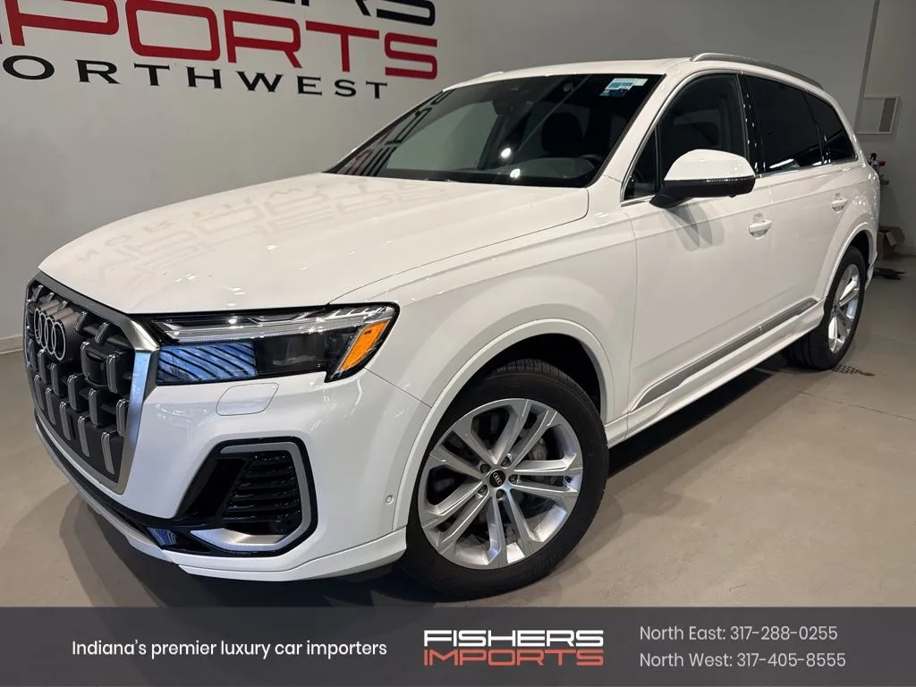 White 2025 Audi Q7 55 Premium Plus for sale in Indianapolis, IN