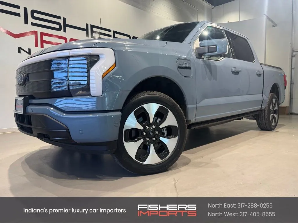 Gray 2023 Ford F-150 Lightning Platinum for sale in Indianapolis, IN