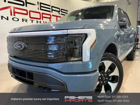 Gray 2023 Ford F-150 Lightning Platinum for sale in Indianapolis, IN