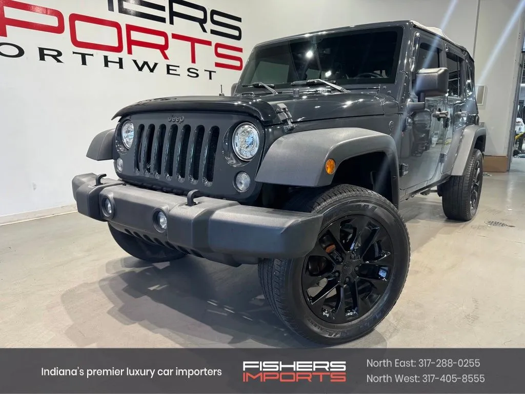 Gray 2017 Jeep Wrangler Unlimited Sport for sale in Indianapolis, IN