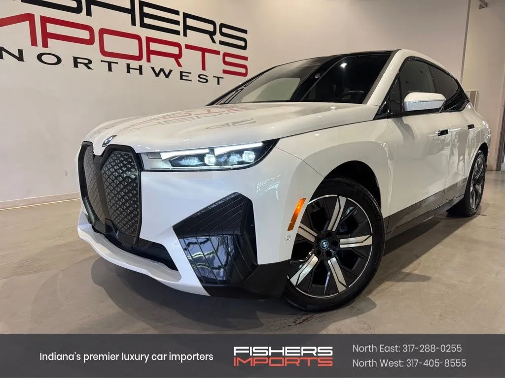 White 2025 BMW iX xDrive50 for sale in Indianapolis, IN