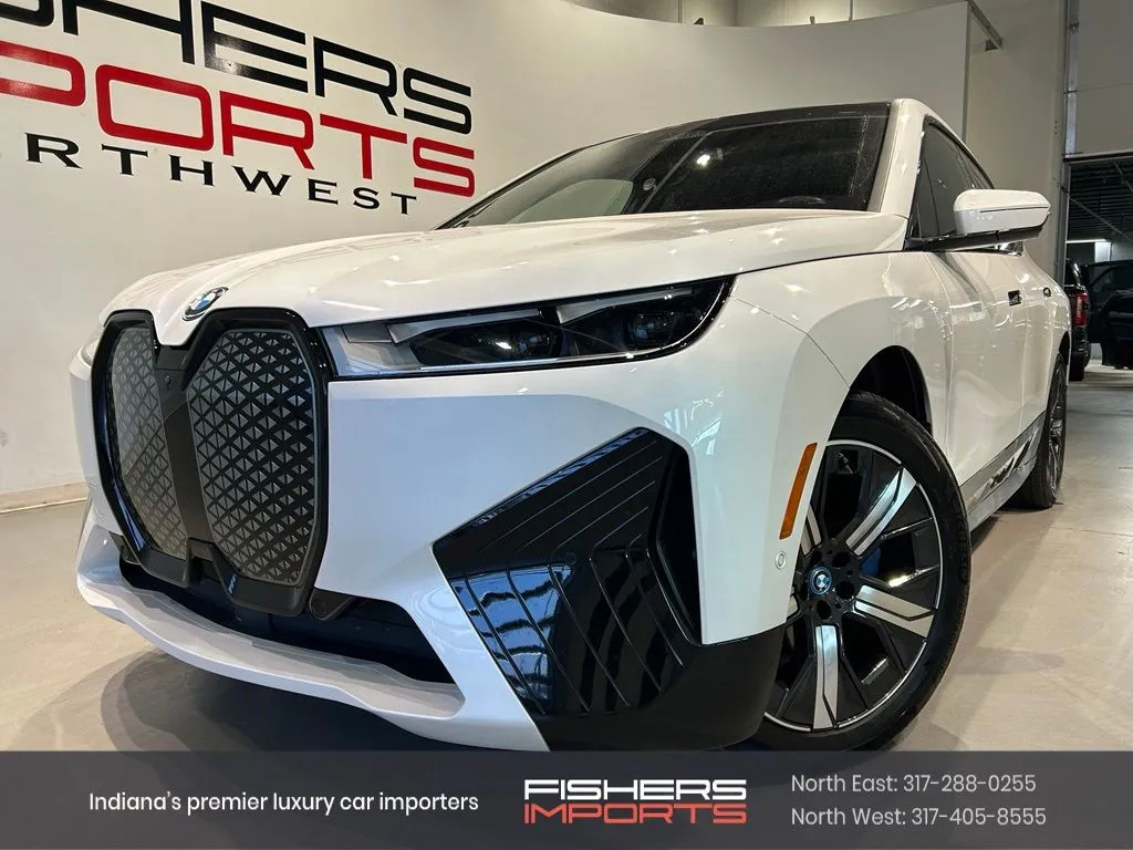 White 2025 BMW iX xDrive50 for sale in Indianapolis, IN