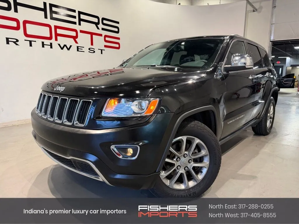Black 2015 Jeep Grand Cherokee Limited for sale in Indianapolis, IN