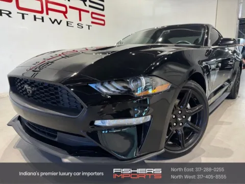 Black 2020 Ford Mustang EcoBoost Premium for sale in Indianapolis, IN