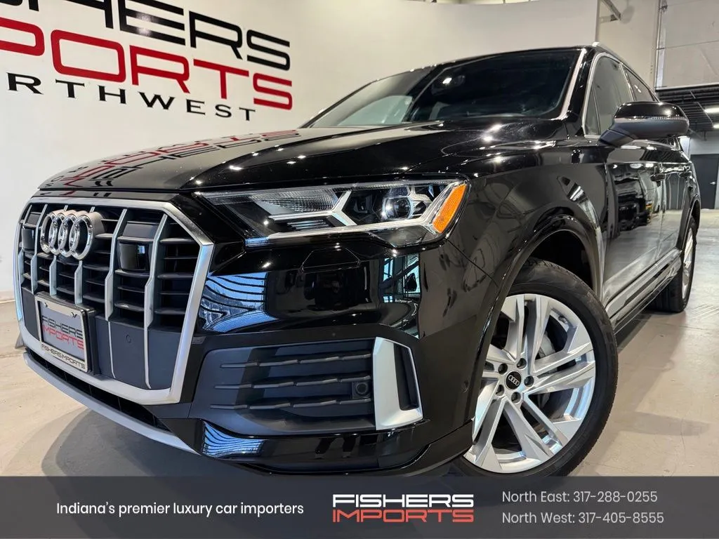 Black 2023 Audi Q7 45 Premium for sale in Indianapolis, IN