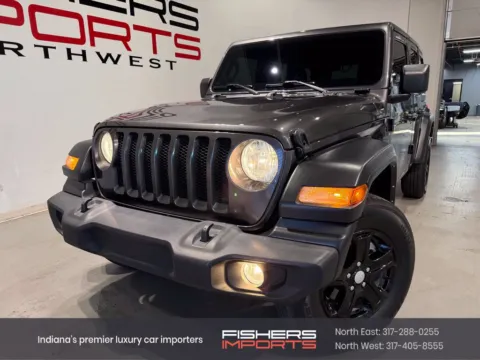 Gray 2021 Jeep Wrangler Unlimited Sport S for sale in Indianapolis, IN