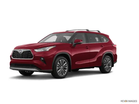 Red 2020 Toyota Highlander Platinum for sale in Indianapolis, IN