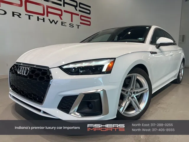 White 2021 Audi A5 45 S line Premium Plus for sale in Indianapolis, IN