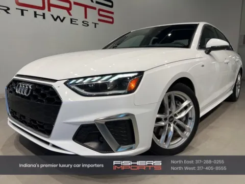 White 2023 Audi A4 45 S line Premium for sale in Indianapolis, IN