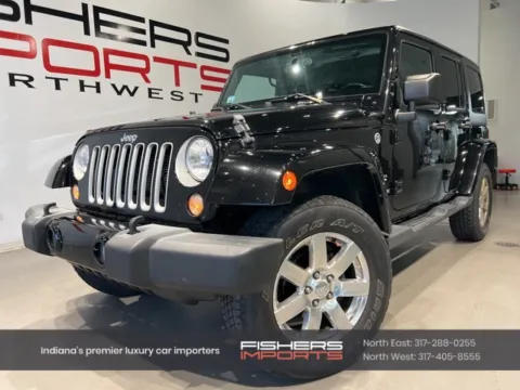 Black 2018 Jeep Wrangler JK Unlimited Sahara for sale in Indianapolis, IN