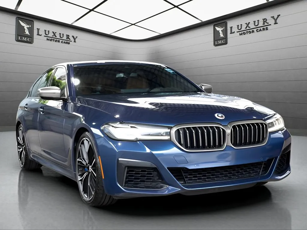 Blue 2023 BMW 5 Series M550i xDrive for sale in Hillside, NJ