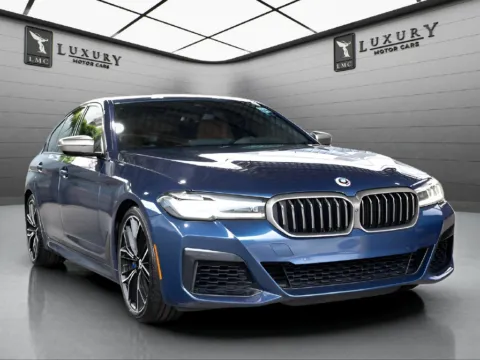Blue 2023 BMW 5 Series M550i xDrive for sale in Hillside, NJ