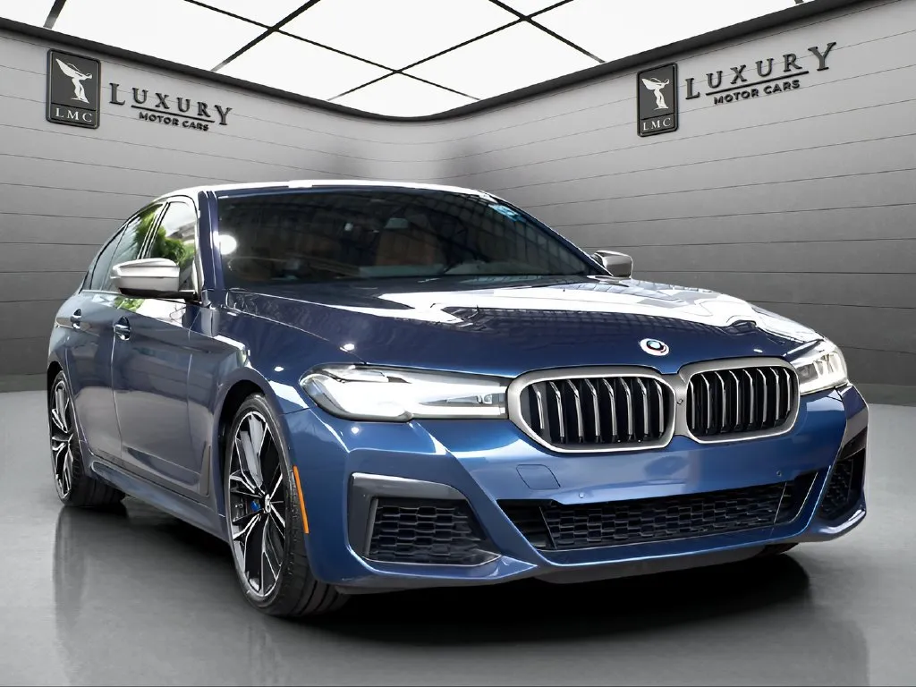 Blue 2023 BMW 5 Series M550i xDrive for sale in Hillside, NJ