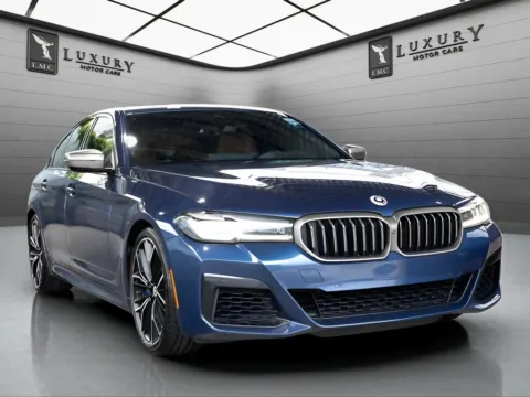 Blue 2023 BMW 5 Series M550i xDrive for sale in Hillside, NJ