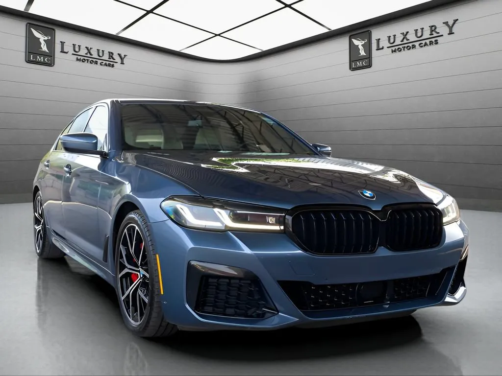 Blue 2023 BMW 5 Series 530i for sale in Hillside, NJ